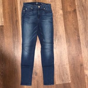 7 For All Mankind Mid Rise Ankle Skinny Jeans